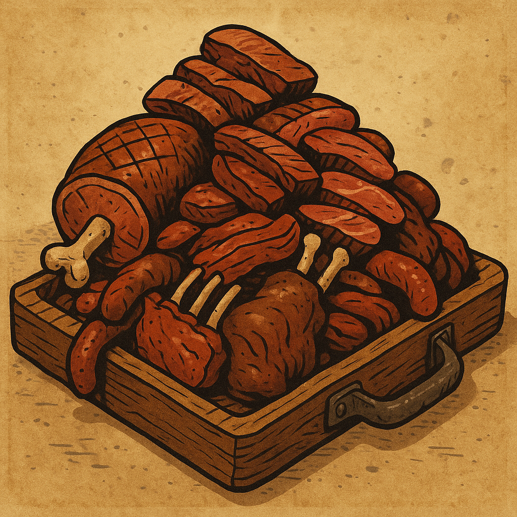 Massive Wooden Meat Tray
